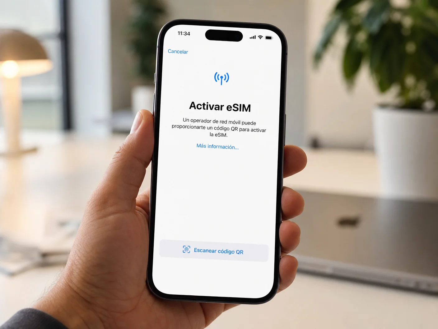 Activación de eSIM en iPhone